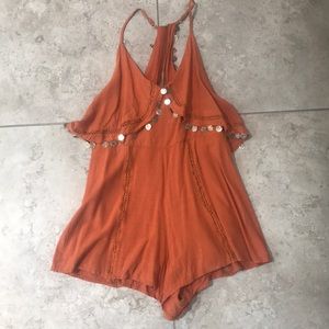 Orange romper